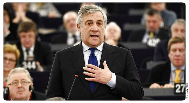 Antonio Tajani neuer Präsident des Europäischen Parlaments