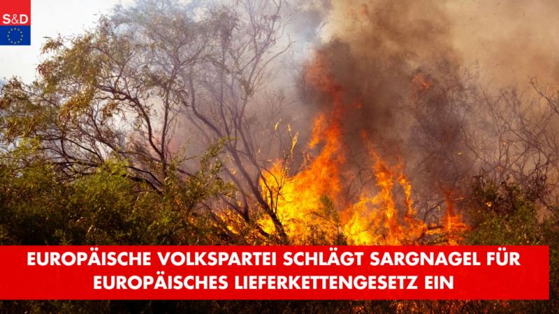 Europäische Volkspartei schlägt Sargnagel für europäisches Lieferkettengesetz ein