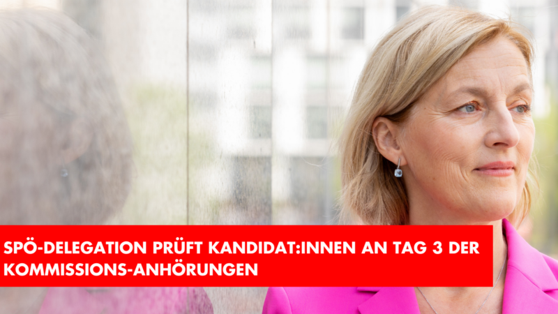 SPÖ-Delegation prüft Kandidat:innen an Tag 3 der Kommissions-Anhörungen