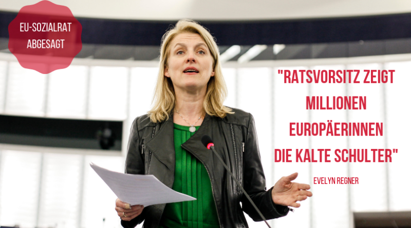 Regner zu EPSCO-Debakel: Ratsvorsitz zeigt Millionen EuropäerInnen die kalte Schulter