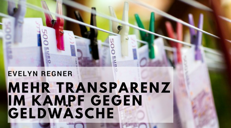 Regner: Mehr Transparenz im Kampf gegen Geldwäsche